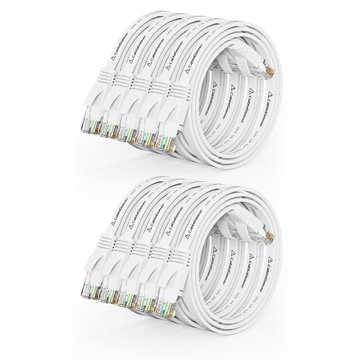 Cat 6 Ethernet Cable 1.5ft Flat Internet Network Cables by CableGeeker