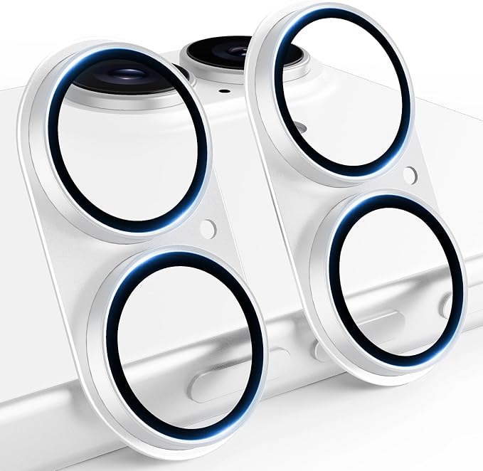 TAURI 2 Pack for iPhone 17 Camera Lens Protector, Full Coverage Military-Grade by TAURI