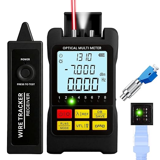 Portable 5-in-1 Fiber Optic Cable Tester by BoltBlaze