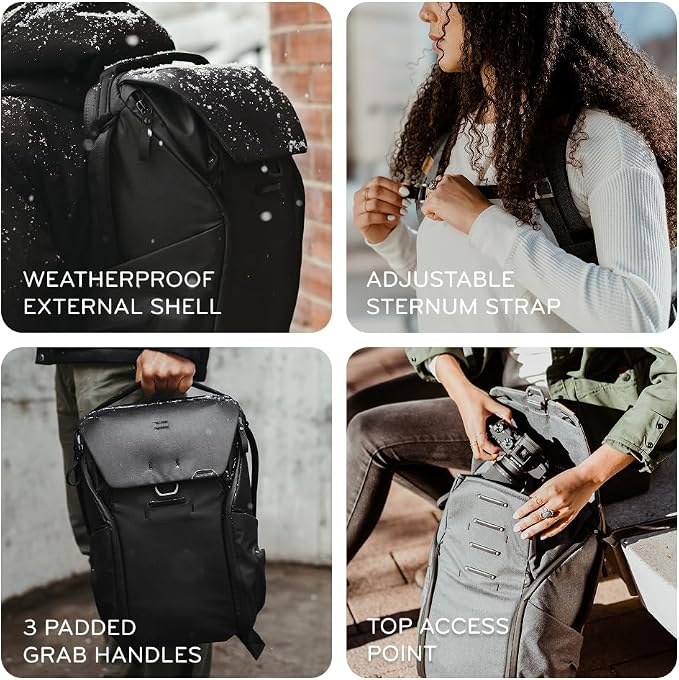 Peak Design Everyday Backpack 20L, MagLatch Top, Dual Side Access, FlexFold - Image 4