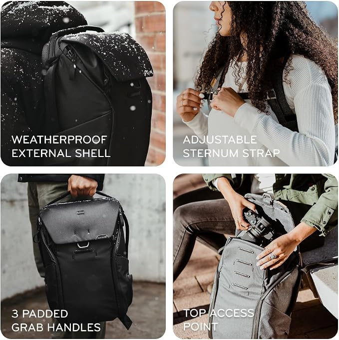 Peak Design Everyday Backpack 20L, MagLatch Top, Dual Side Access, FlexFold - Image 4
