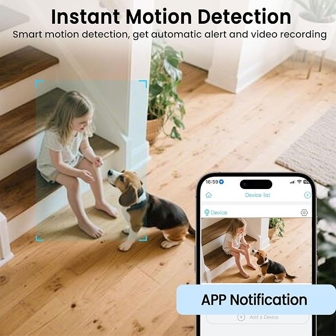 vebiliki Security Camera, 4K WiFi Camera - Image 5