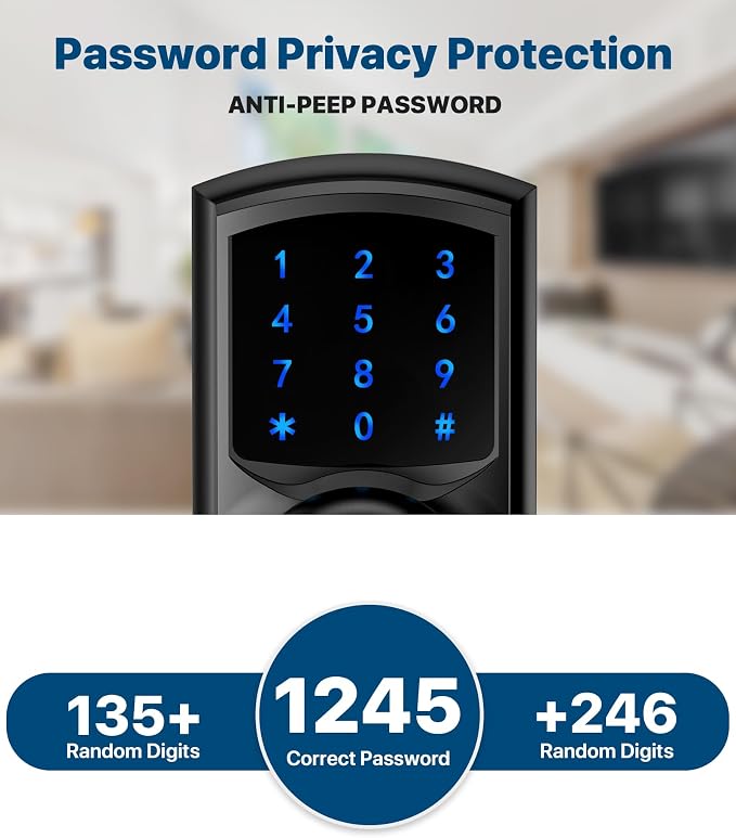 Hidalife Keyless Entry Door Lock, Keypad Door Knob - Image 7
