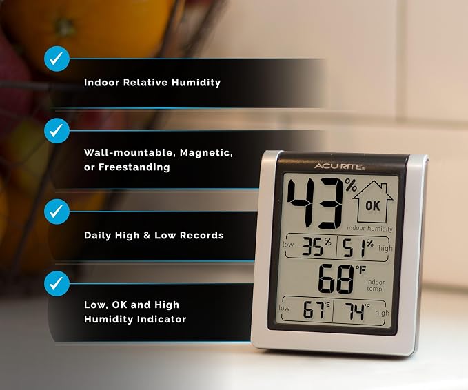 AcuRite Digital Indoor Thermometer and Hygrometer - Image 2