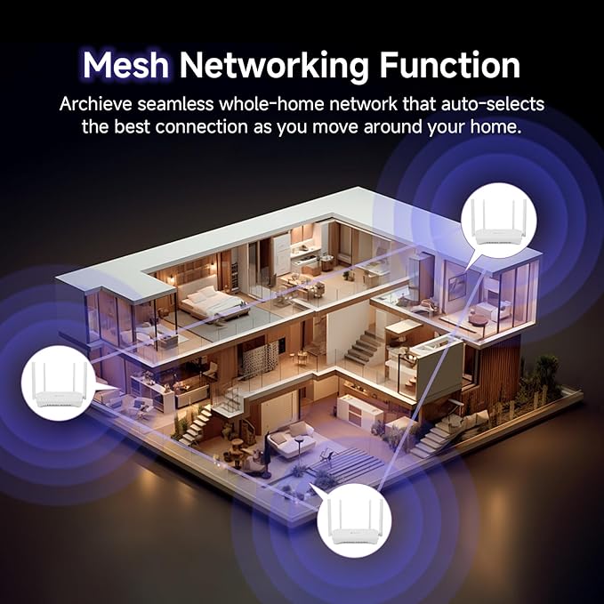 U-SPEED AX1500 WiFi 6 Router Dual Band Wireless Internet Router, Wireless Speed - Image 6