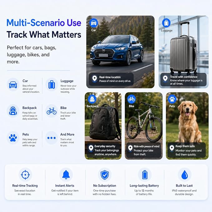 GPS Tracker for Vehicles, Magnetic Waterproof Car Tracker, No Monthly fees - Image 6