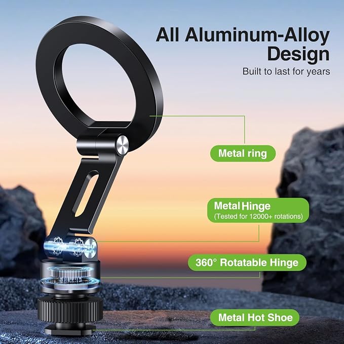 elitehood Aluminum Magnetic Camera Phone Mount - Image 2