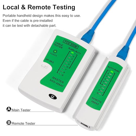 Professional Network Cable Tester – Fast & Reliable RJ45/RJ11/RJ12 Ethernet - Image 3