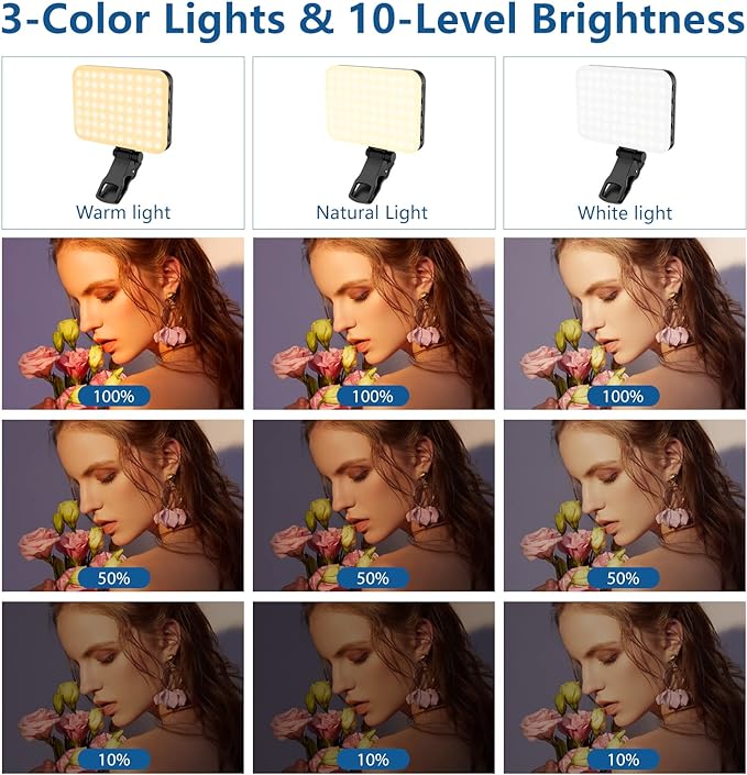 ALTSON 60 LED Portable Selfie Light Video Conference Lighting - Image 3