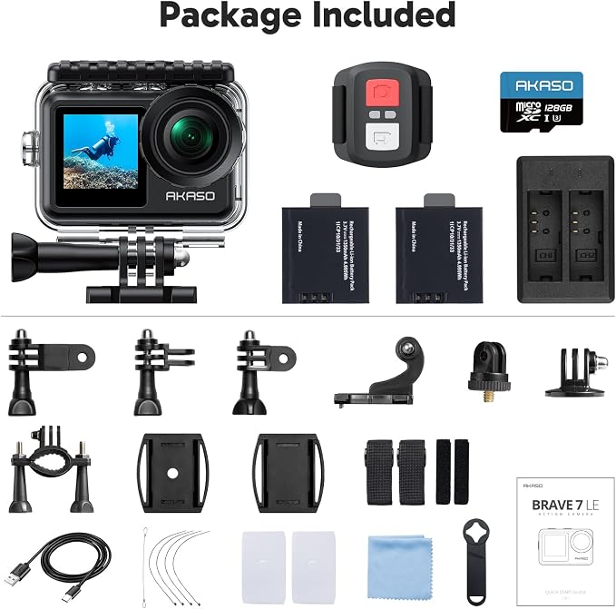 AKASO Brave 7 LE 4K30fps Action Camera - Image 8