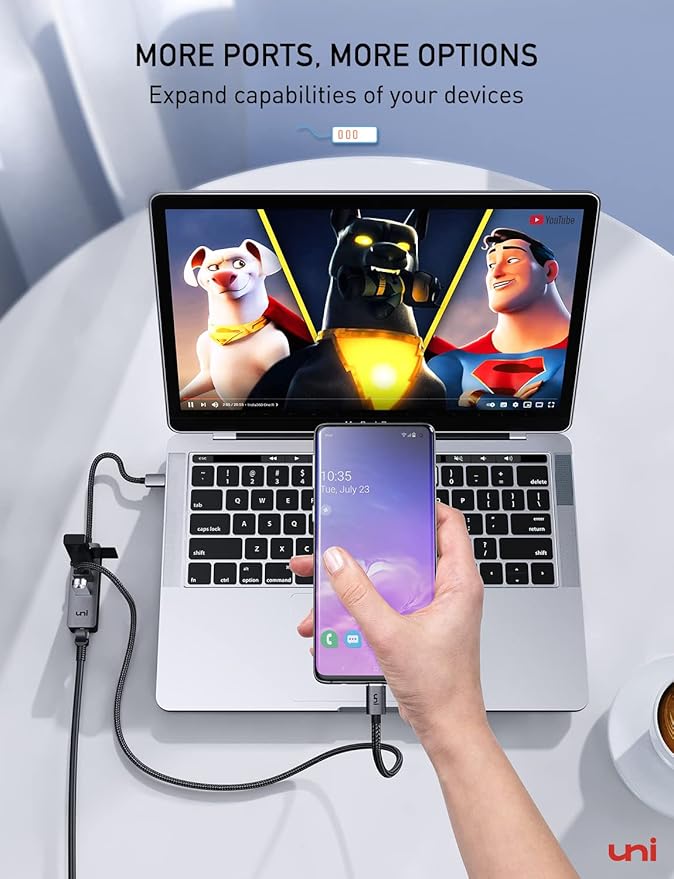 uni USB-C to Ethernet Adapter, USB C HUB Ethernet 1Gbps - Image 5