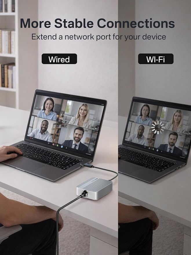 ACASIS USB4 to 10Gb Ethernet Adapter Aluminum Housing USB-C to 10 Gigabit - Image 3