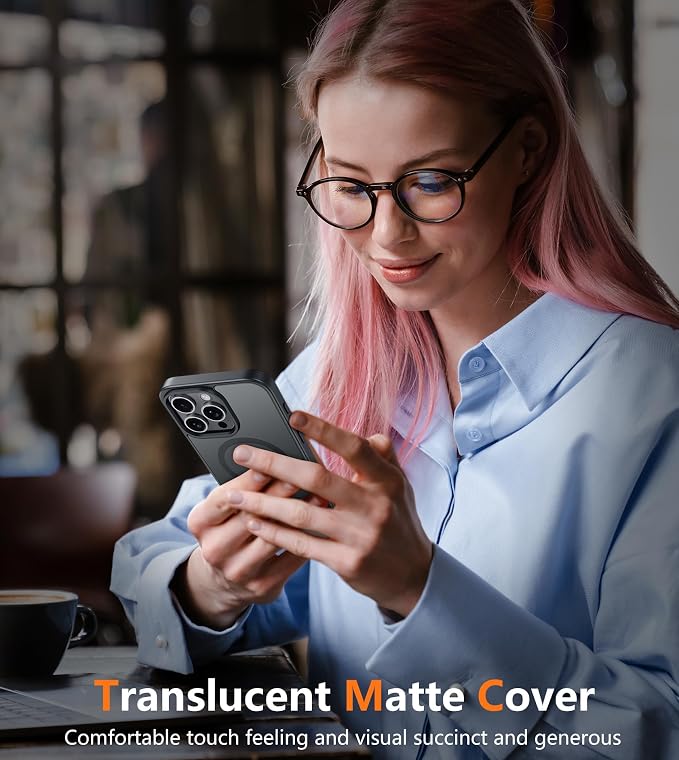 FNTCASE for iPhone 15 Pro Case: Translucent Matte Cases - Image 2