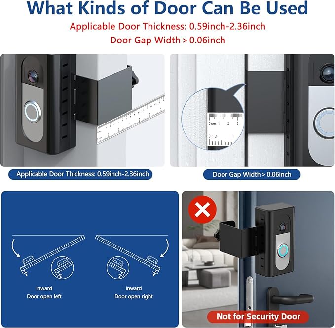 KIMILAR Anti-Theft Video Doorbell Mount Compatible - Image 3
