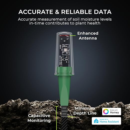 THIRDREALITY Smart Soil Moisture Sensor Gen2 3Pack, Zigbee hub Needed, nhanced - Image 3
