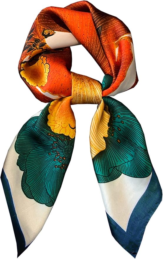 Silky Scarf for Women Lightweight Satin Bandanas Neck Hair Wrap For Sleeping by OnllhNiceScarfForWomen