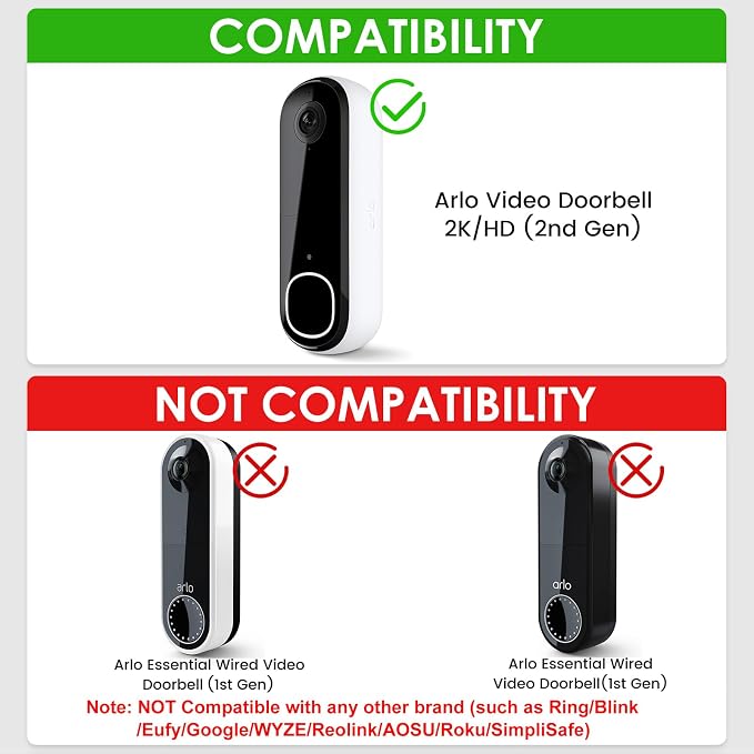 Anti-Theft Doorbell Mount Compatible - Image 2