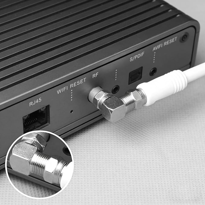 Right Angle Coaxial Connector, Wall Plate, Satellite Receiver - Image 7