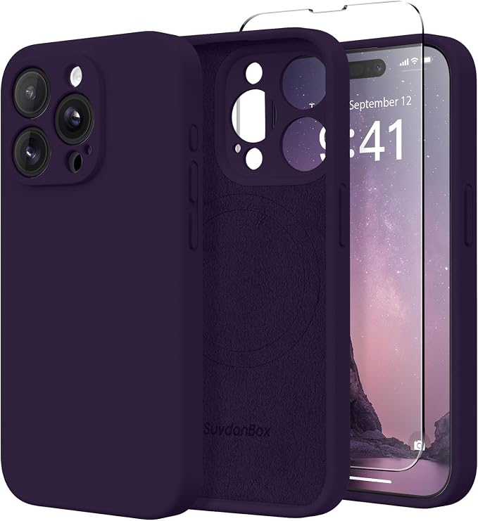 Magnetic for iPhone 13 Pro Case, Silicone Shockproof Protective Phone Case for by SUYDANBOX