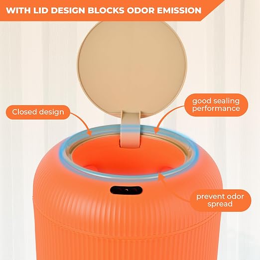 Pukomc Smart Sensor Wastebasket, Convenient and Hygienic Easy to Use, - Image 4