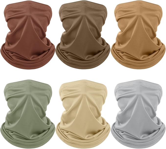 Geyoga 6 Pieces Summer UV Protection Cooling Neck Gaiter Face Clothing Neck by Geyoga