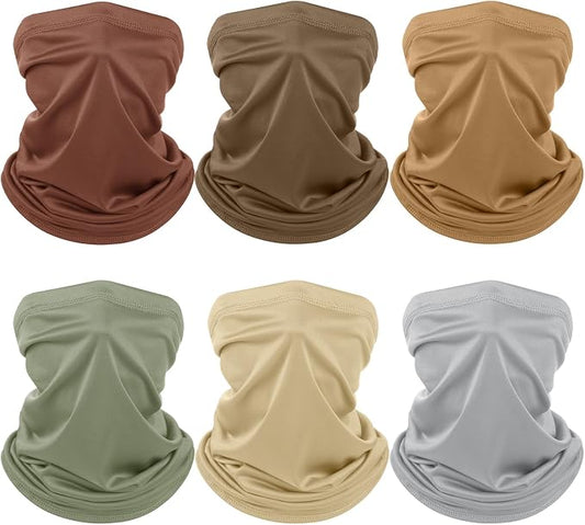 Geyoga 6 Pieces Summer UV Protection Cooling Neck Gaiter Face Clothing Neck by Geyoga