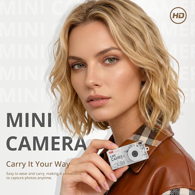 Mini Keychain Digital Camera, 1440P Video, 2MP Photos, 16GB Card, Type C - Image 6