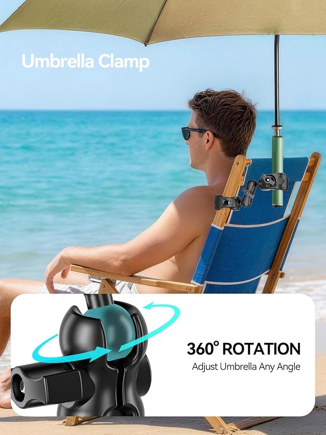 MAGJIEYX Double Clamp Mount, 360°Magic Arm - Image 4