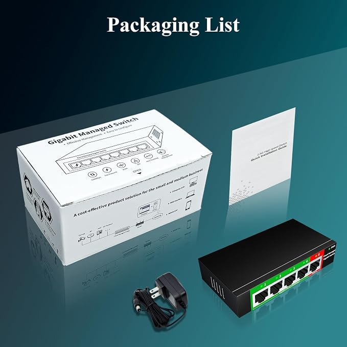 STEAMEMO 5-Port Gigabit Ethernet Switch | Smart Managed - Image 8