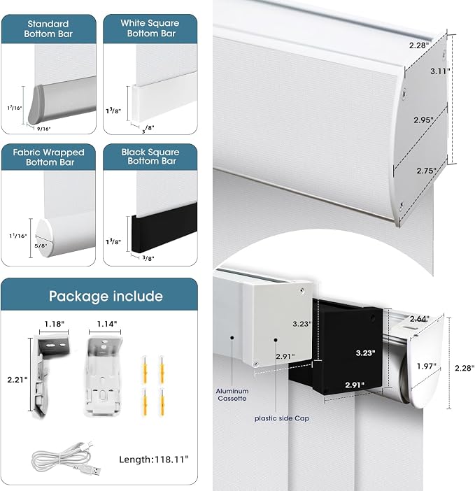 SmartWings Motorized Light Filtering Shades, Work - Image 6