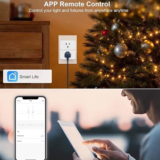 WiFi Smart Dimmable Plug 2 Pack, Smart Plugs - Image 5