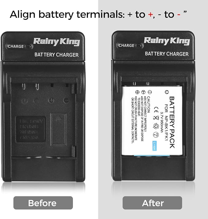 NP-BK1 NPBK1 Battery Charger for Sony Cyber-Shot DSC-S750 - Image 6