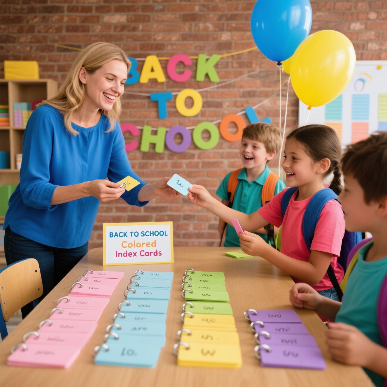 Koogel 400PCS Colored Index Cards, 2.2 x 3.5 Inch, Small Index Cards Bulk with Ring, Easy Flip Portable Notecard Blank On Both Sides Flashcard for Studying School Classroom College Supplies, 8 Colors
