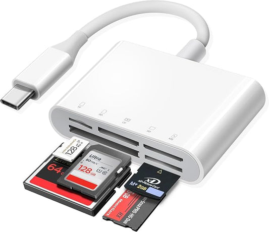 USB C SD Card Reader for iPhone 15 iPad Mac, xdgeLoad TypeC Memory Card Adapter by xdgeLoad