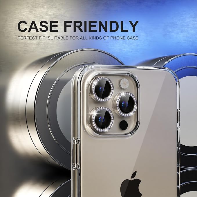 Choiche Compatible for iPhone 15 Pro/iPhone 15 Pro Max Camera Lens Protector - Image 4