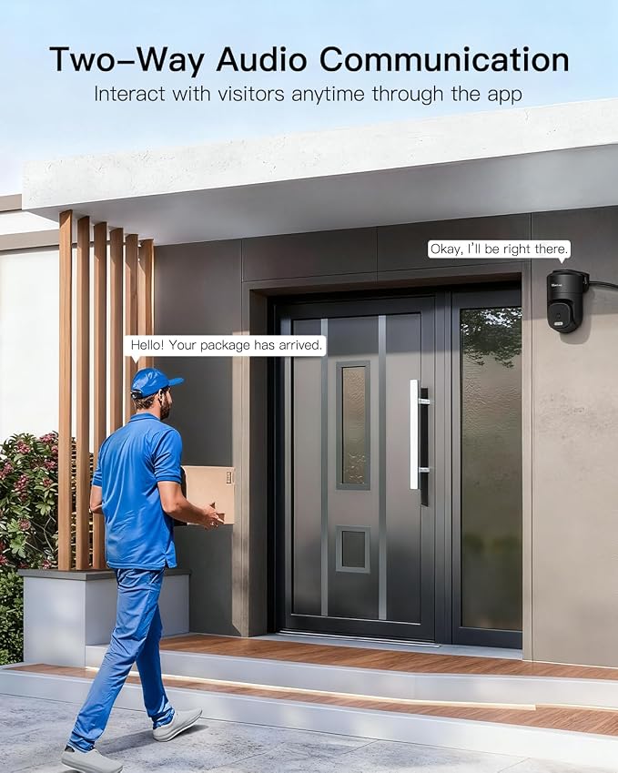 VIMTAG 2.5K 4MP Outdoor Security Camera, Pan/Tilt WiFi Home CCTV Camera - Image 7