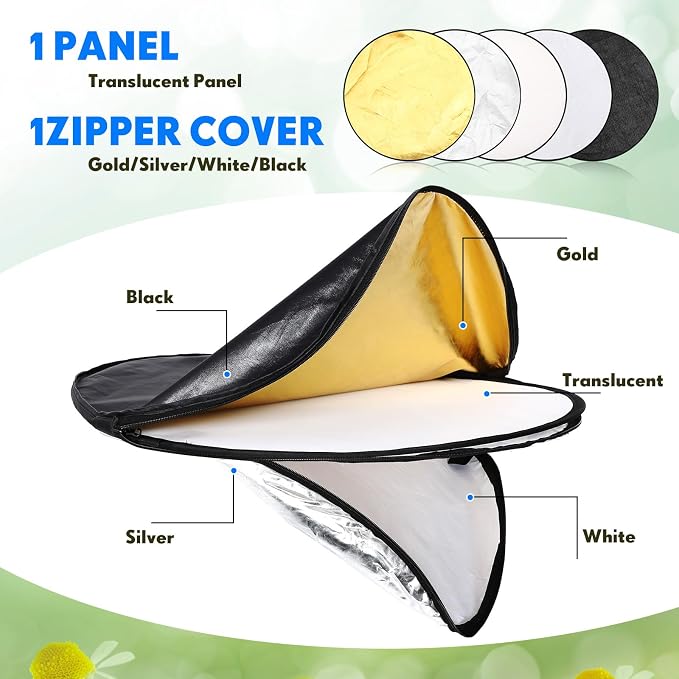 Yuntau Photography Reflector 5 in 1 Light Reflectors - Image 3