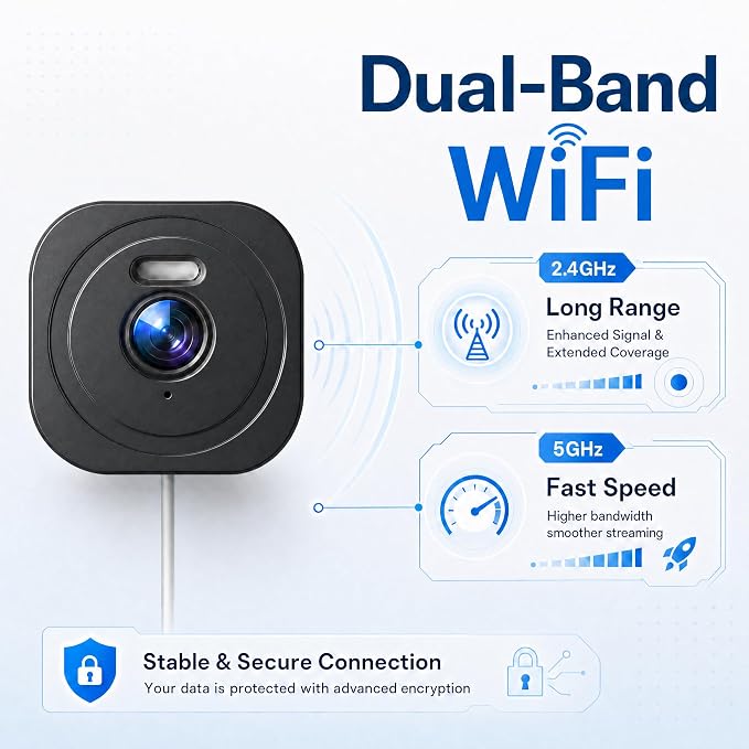 4MP 2K Window Camera, No Glare Thru-Glass Full-Color Night Vision, 2.4GHz & - Image 7