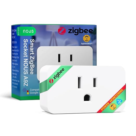 Zigbee Smart Plug, Energy Monitoring,   Required, ETL by NOUS