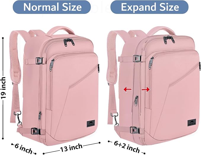 MATEIN Womens Travel Backpack, Extra Large Carryon Backpack Fits Overhead Bin - Image 5