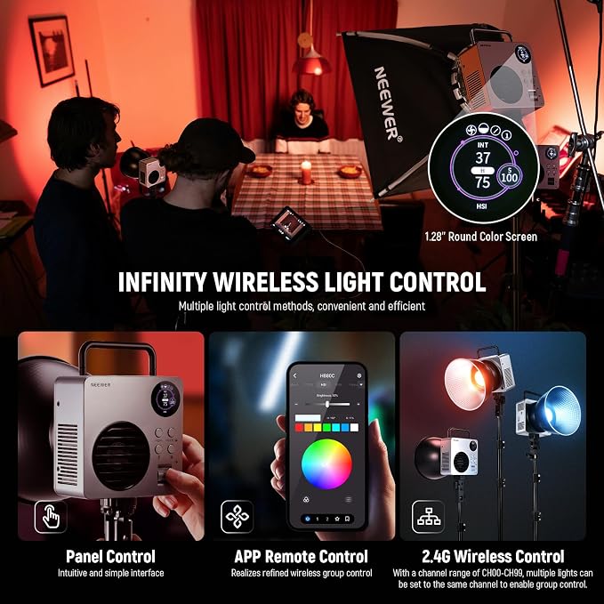 NEEWER 80W RGBWW LED Video Light - Image 6