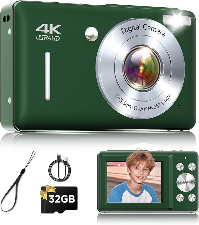 Digital Camera, 44MP FHD 1080P Point and Shoot Digital Camera by CEYE