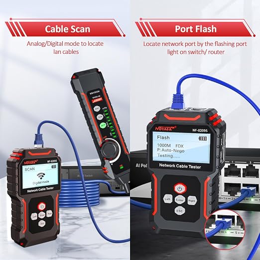 Network Cable Tester NF-8209S, Wire Tracer - Image 6