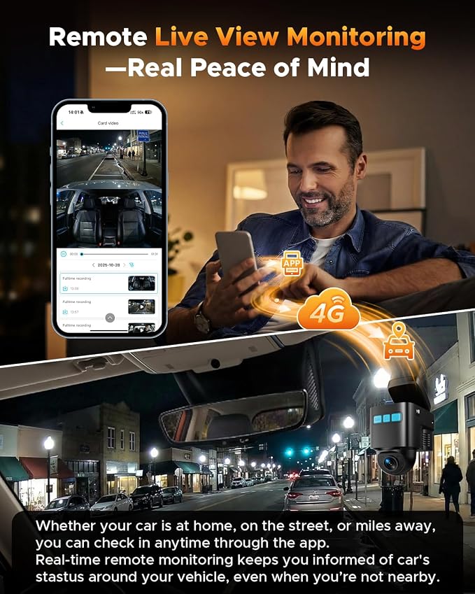 Volam 4G LTE Cellular Dash Cam - Image 3