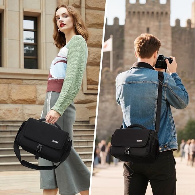 CADeN Camera Bag Case Shoulder Crossbody Bag Compatible - Image 6