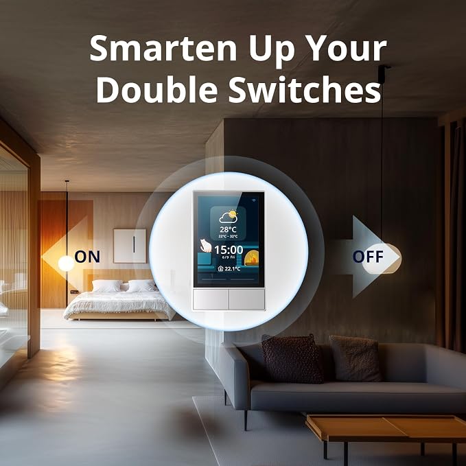 SONOFF Smart Switch, 2-Switch Panel Home Control, WiFi Smart Scene Wall Switch - Image 4