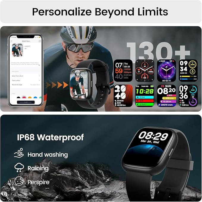 Smart Watch with Alexa Built-in, 1.83" HD Touchscreen Fitness Tracker with - Image 6