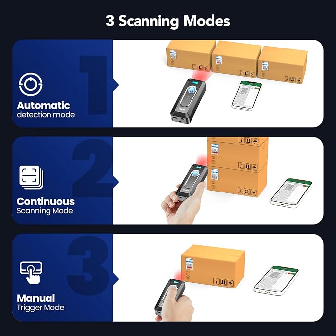 Eyoyo 2D Bluetooth Barcode Scanner: Portable QR Scanner - Image 7