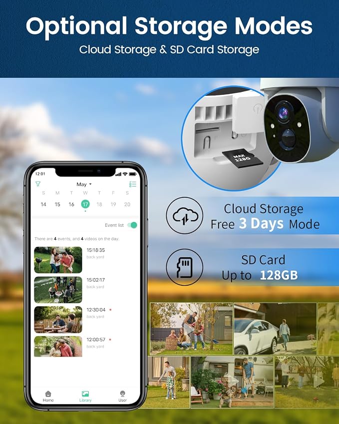 Armorcope Solar Security Cameras Wireless Outdoor, 360° View Battery Powered - Image 9