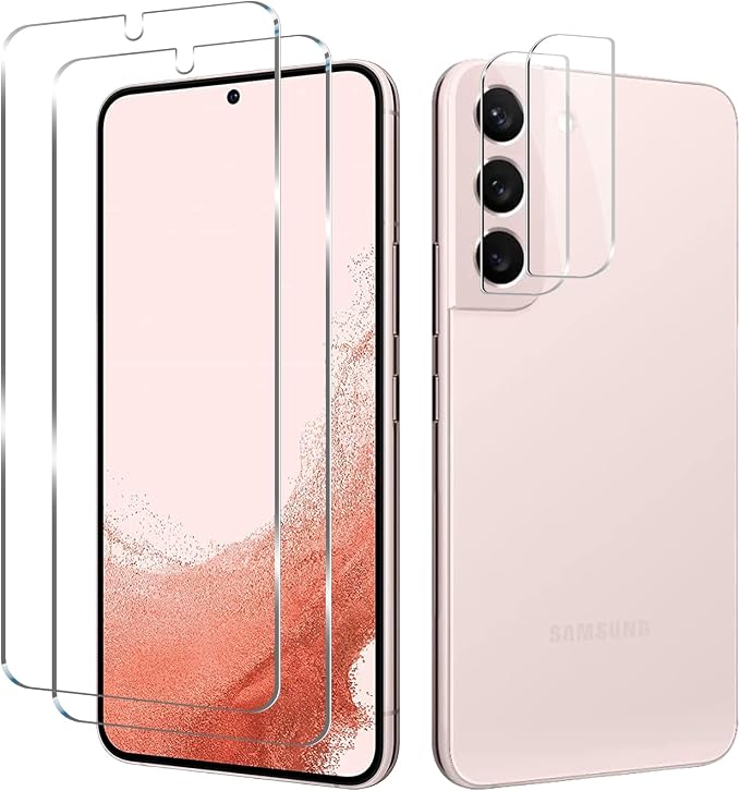 Galaxy S22 Tempered Glass Screen Protector + Camera Lens Protector Clear HD by Wehaveaprofessionalteam